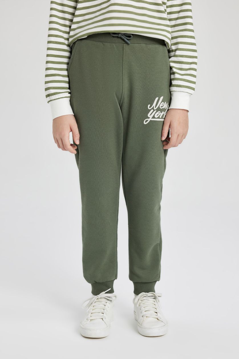 BOYS & TEENS Khaki Boy Printed Sweatpants