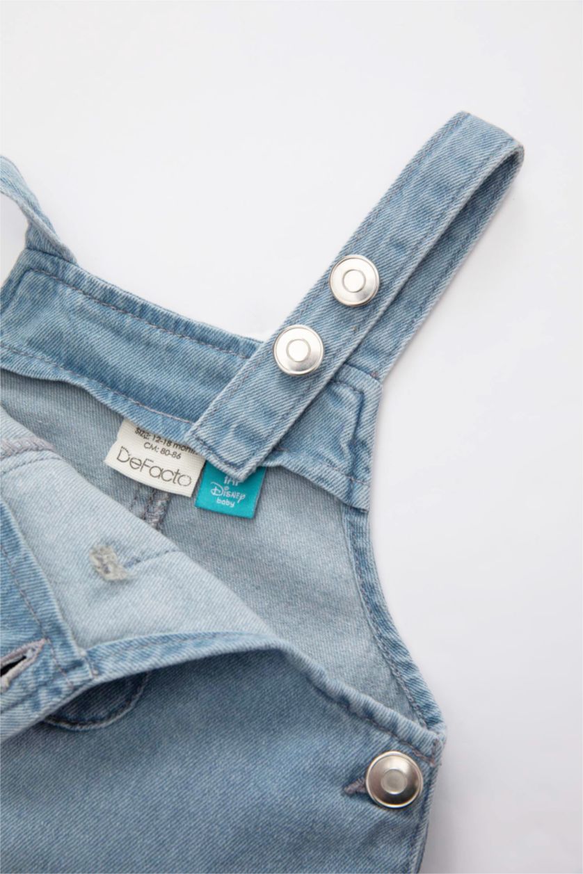 Kız Bebek Açık Mavi Kız Bebek Disney Mickey & Minnie Jean Salopet Elbise