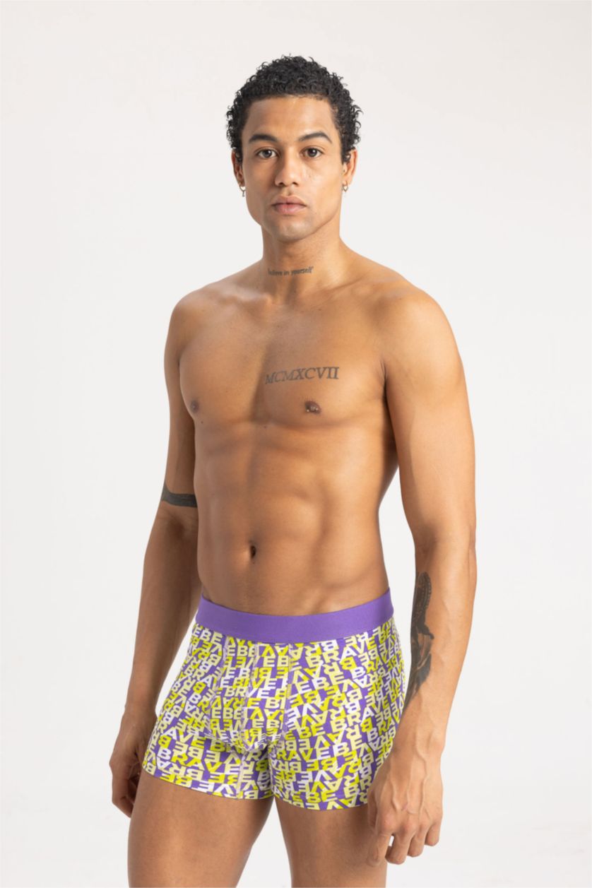 Erkek Sarı Regular Fıt 3'lü Boxer