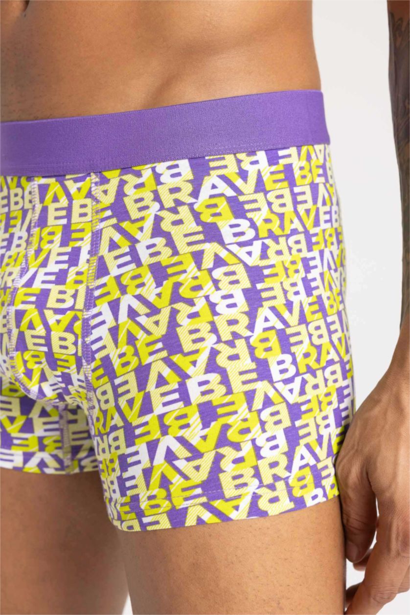 Erkek Sarı Regular Fıt 3'lü Boxer