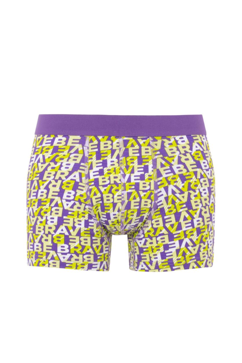 Erkek Sarı Regular Fıt 3'lü Boxer