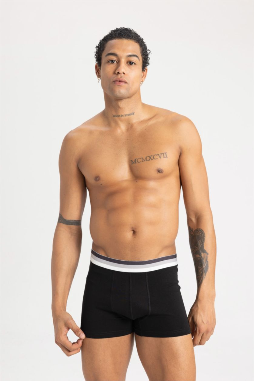 MAN Black 3 piece Regular Fit Boxer