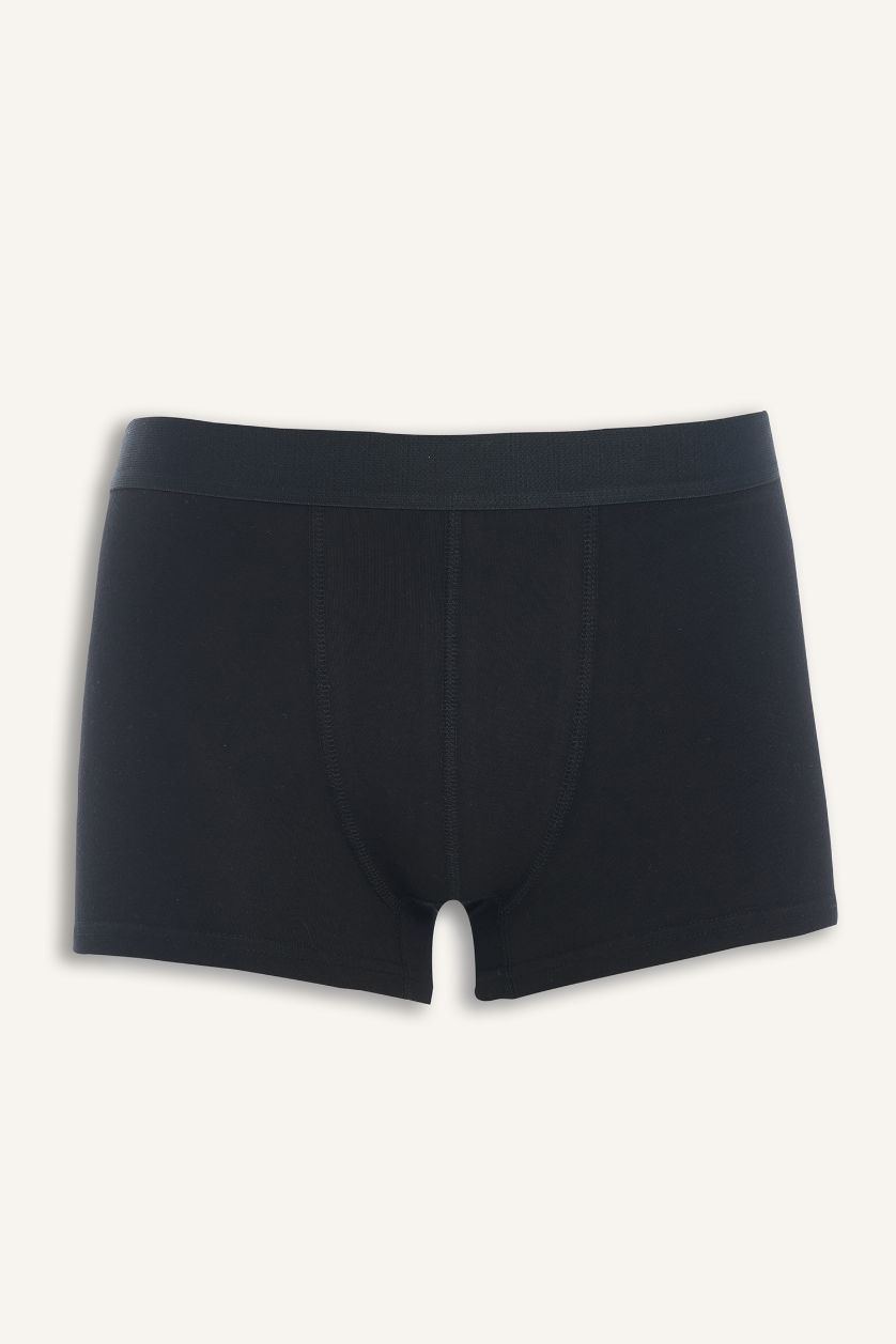 Erkek Siyah Regular Fıt 3'lü Boxer