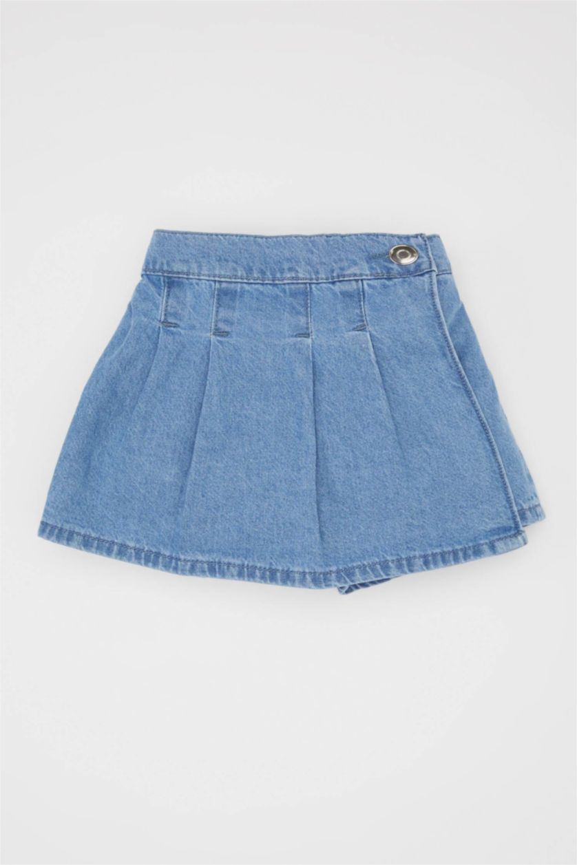 BÉBÉ FILLE Bleu Jupe Short en Jean pour Bébé Fille