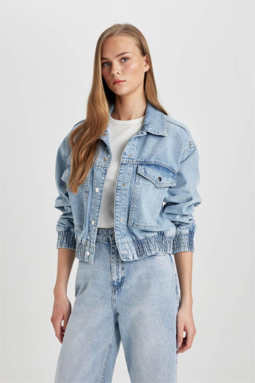 نساء نيلي فاتح Jacket