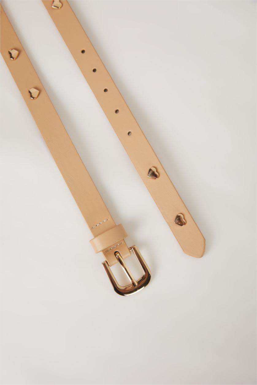 WOMAN Beige Woman Faux Leather