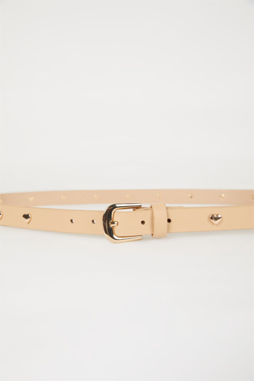 WOMAN Beige Woman Faux Leather