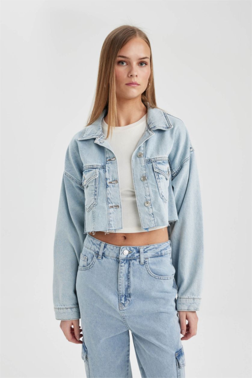WOMAN Light Blue Denim Jacket