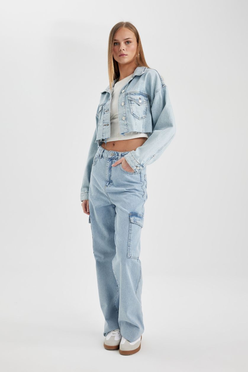 WOMAN Light Blue Denim Jacket