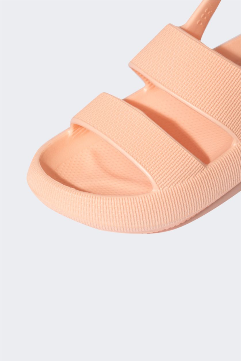 نساء زهري صندل نسائي بكعب عالي بشريط مزدوج