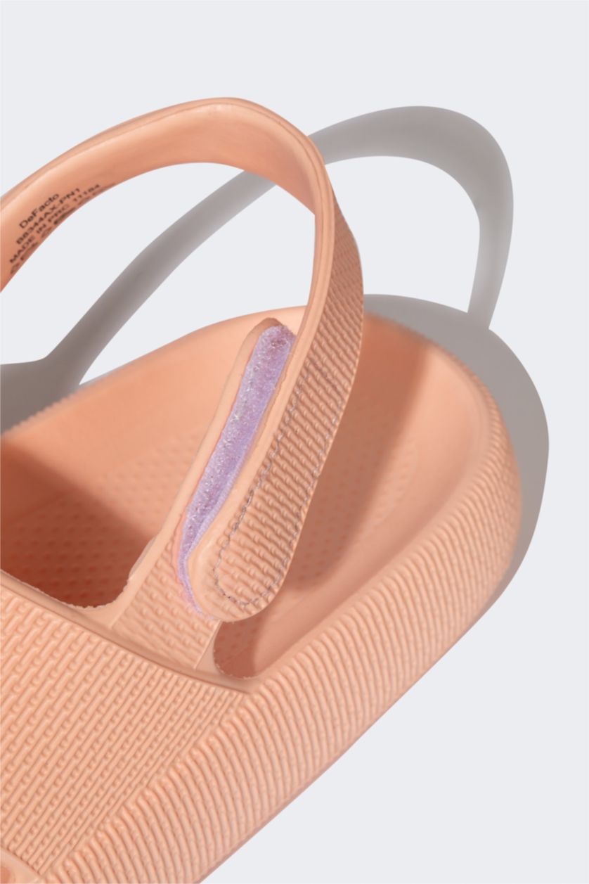 نساء زهري صندل نسائي بكعب عالي بشريط مزدوج