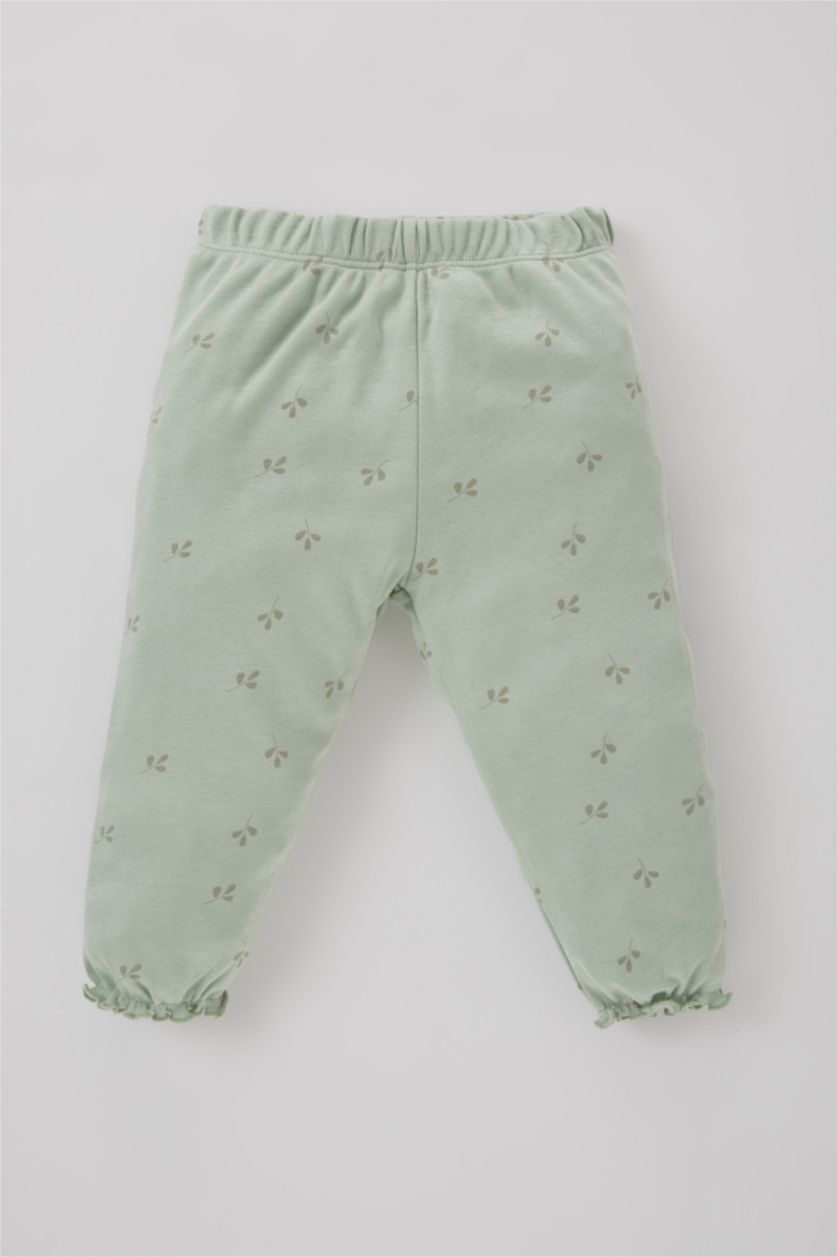 طفلة صغيرة نعناع سيت بجامة بناتي كم طويل - قطعتين