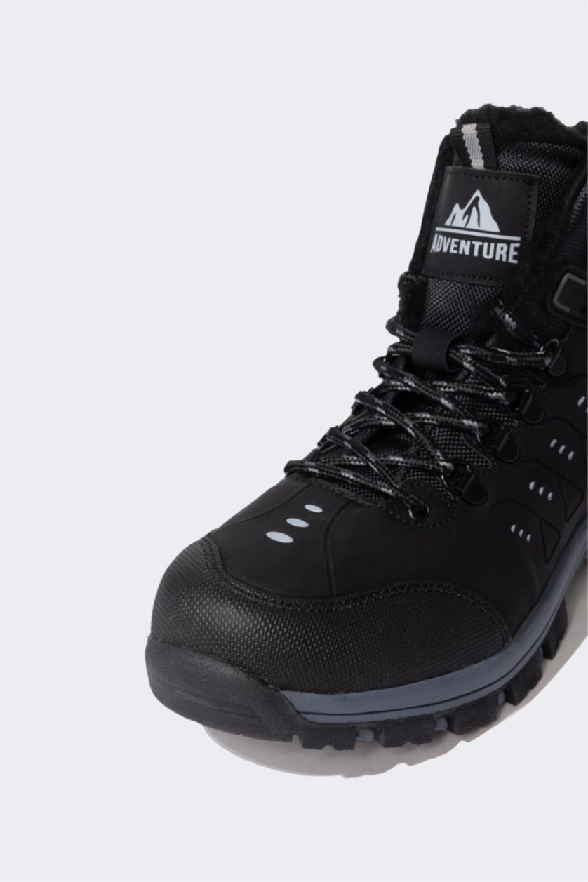 Мужчины Черный Ботинки из искусственной кожи на высокой подошве для мужчин