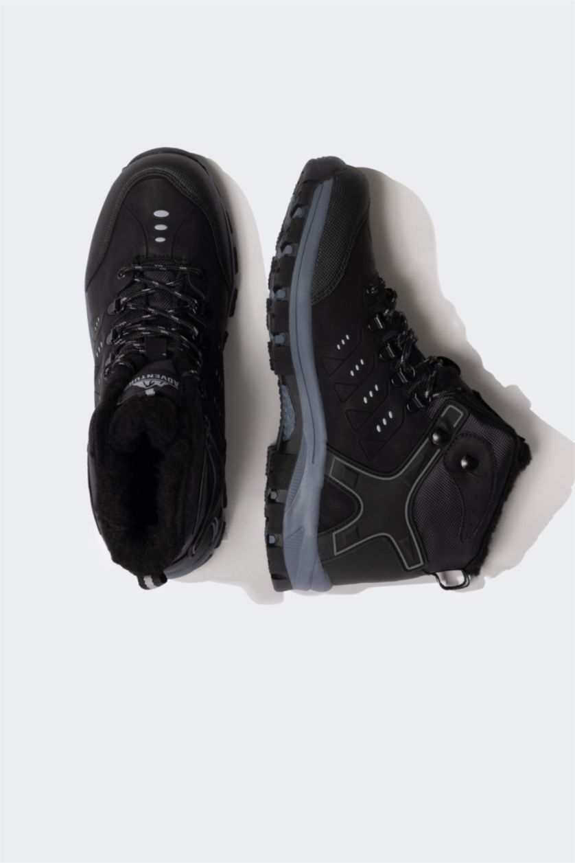 Мужчины Черный Ботинки из искусственной кожи на высокой подошве для мужчин