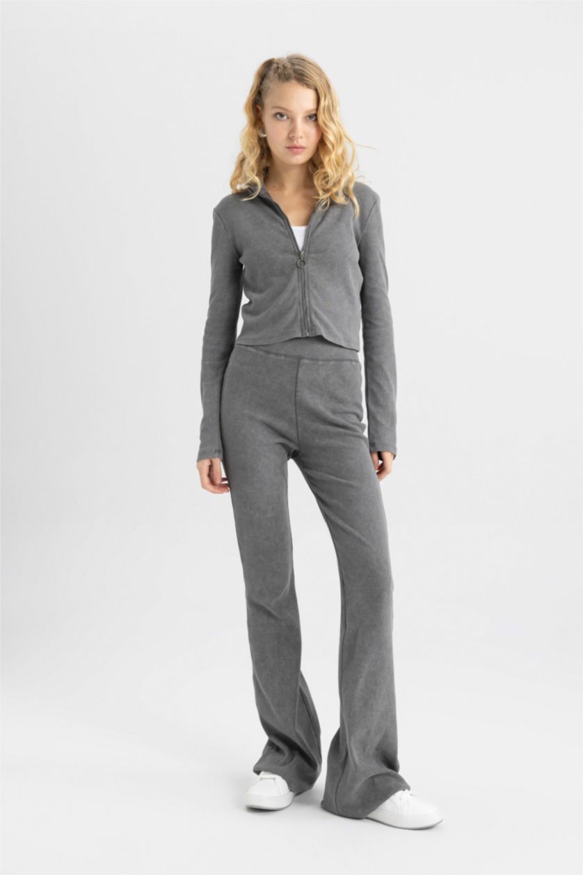 WOMAN Grey Slim Fit Camisole Cardigan