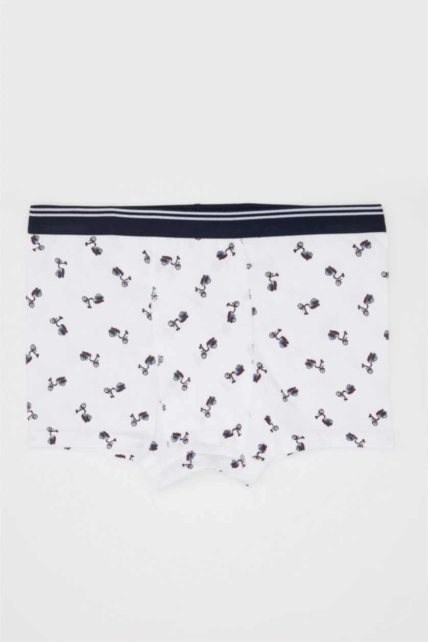 Erkek Çocuk - Genç Erkek Lacivert Desenli 3'lü Boxer Erkek Çocuk