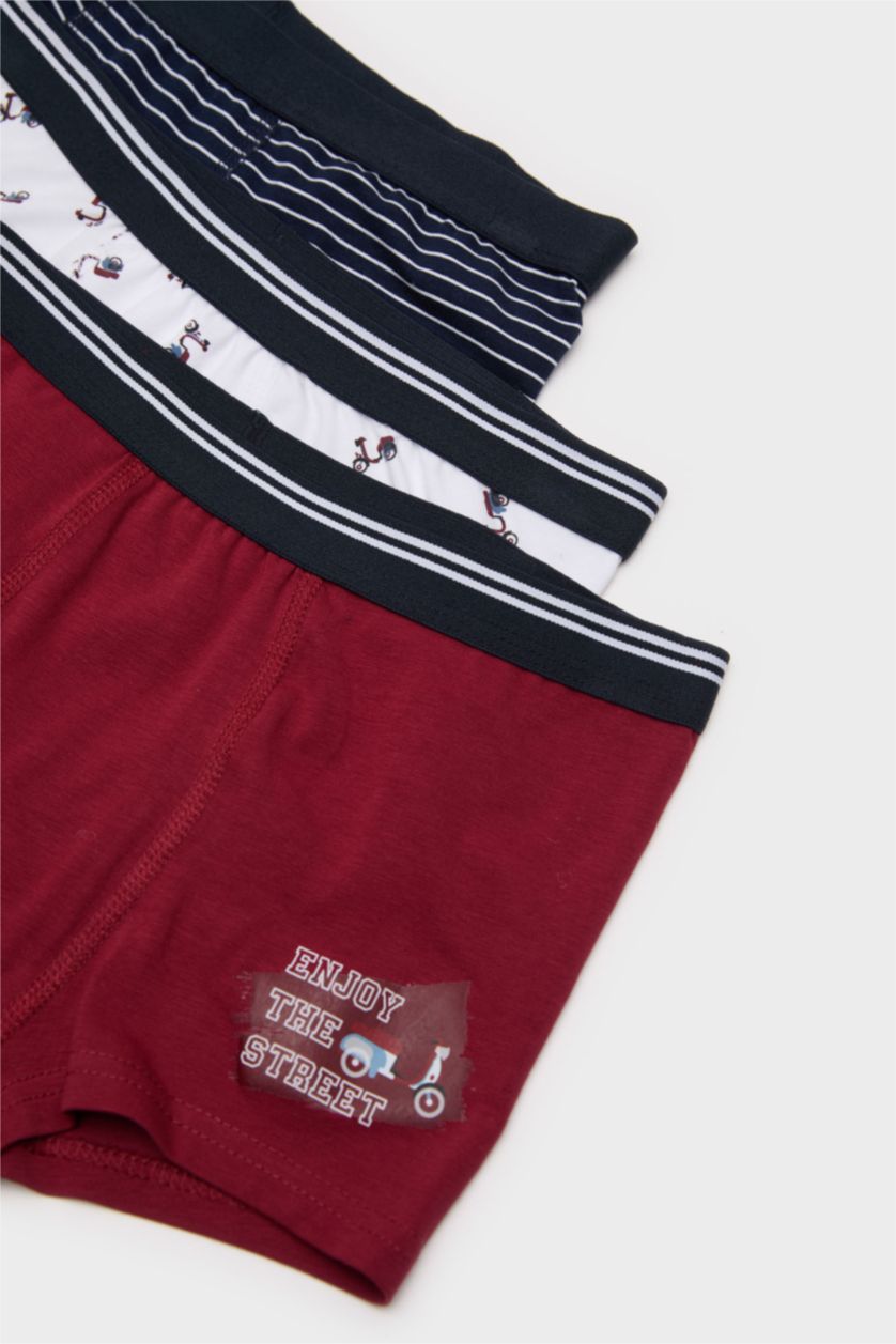 Boys & Teens NAVY Boy Patterned 3 Piece Boxers