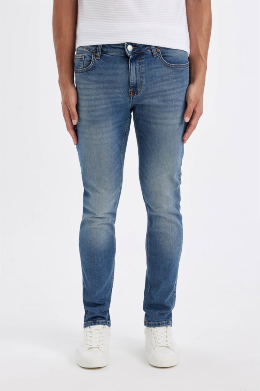 MAN Blue Pedro Slim Fit Trousers