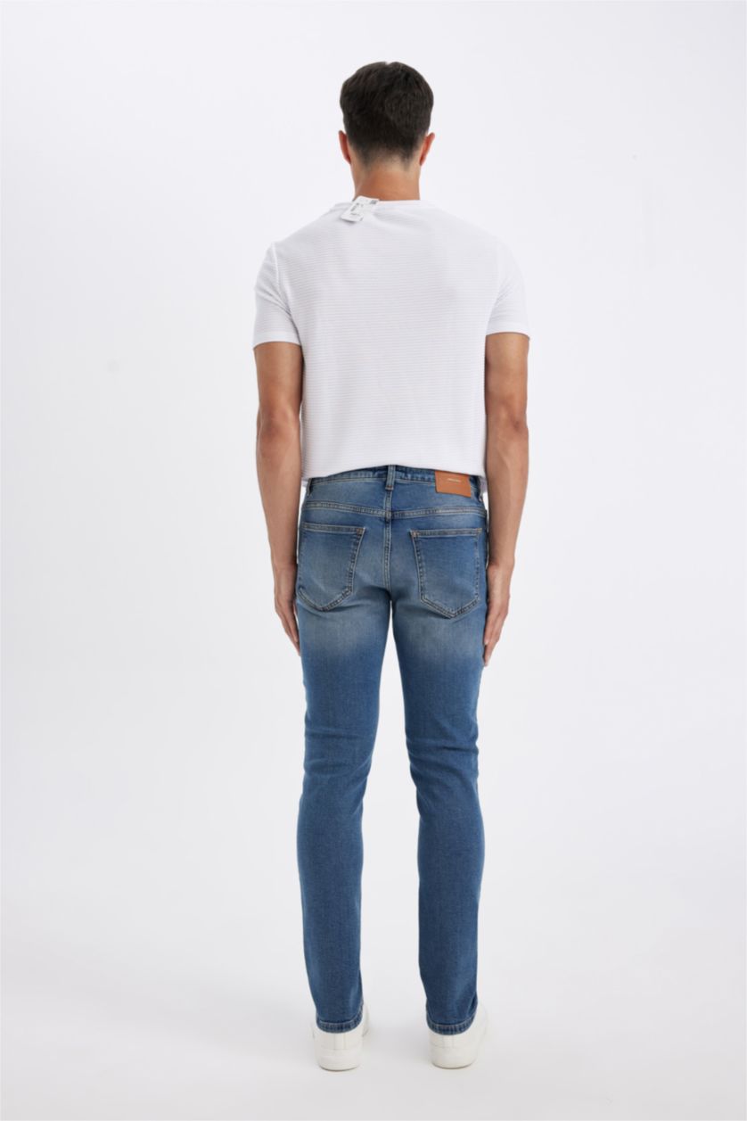 MAN Blue Pedro Slim Fit Trousers