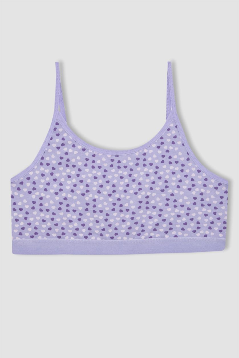 Kız Çocuk - Genç Kız Lila Desenli First 2'li Bra
