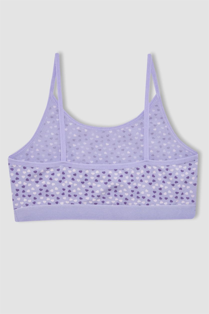 Kız Çocuk - Genç Kız Lila Desenli First 2'li Bra