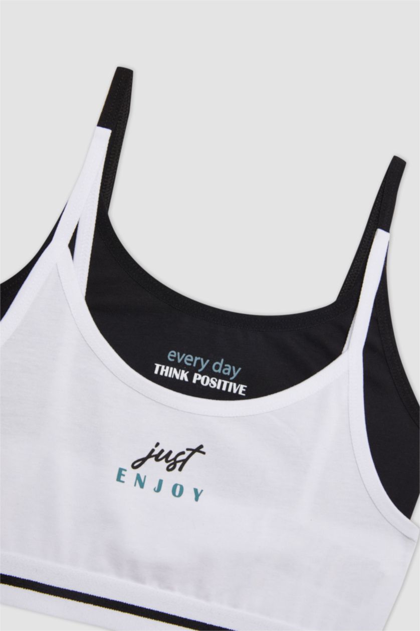 بنات أبيض حمالة صدر حمالات الصدر - قطعتين