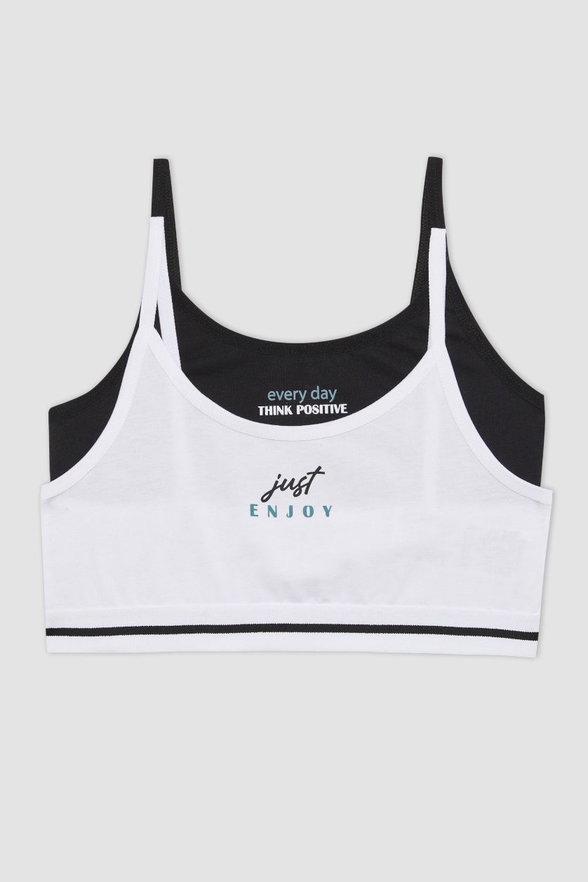 بنات أبيض حمالة صدر حمالات الصدر - قطعتين