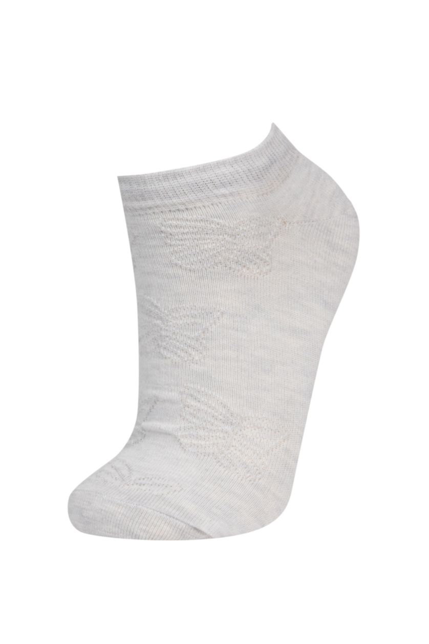 Kadın Karma Kadın 3'lü Pamuklu Patik Çorap