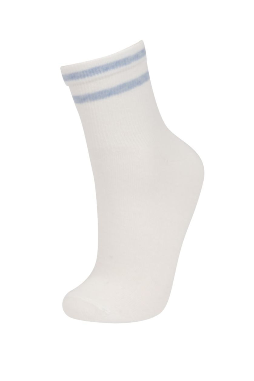 FEMME Blanc Chaussettes Socquettes Coton pour Femme - 3 Paires