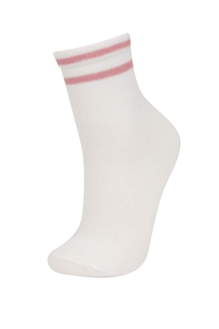 FEMME Blanc Chaussettes Socquettes Coton pour Femme - 3 Paires