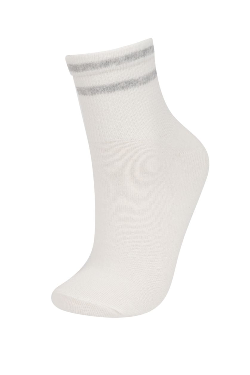 FEMME Blanc Chaussettes Socquettes Coton pour Femme - 3 Paires