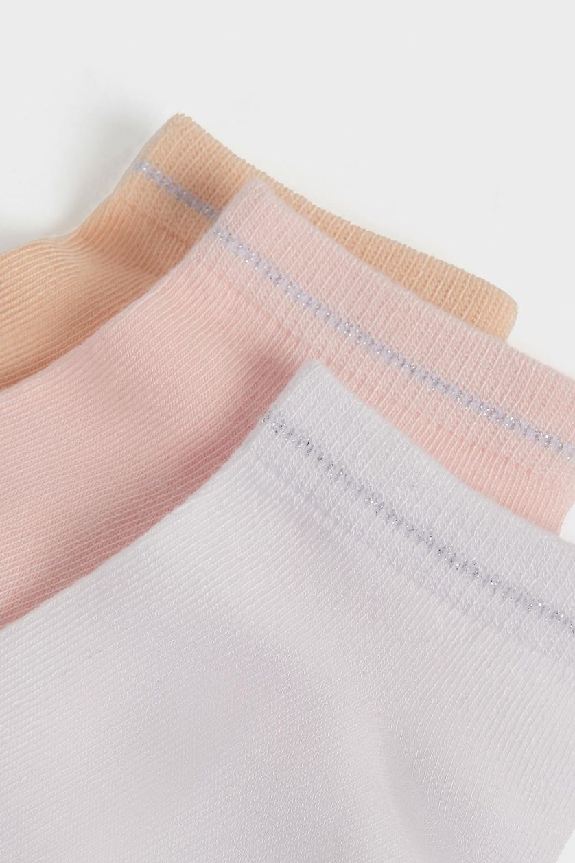 Kadın Yumuşak Kadın Dikişsiz 3'lü Bambu Patik Çorap