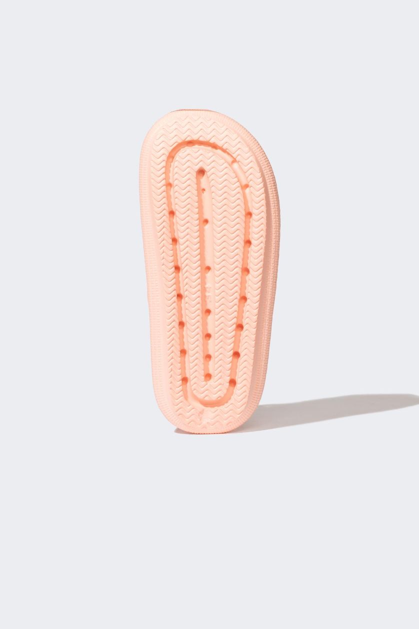 Girls & Teens Peach Girl High Sole Double Striped Eva Slippers