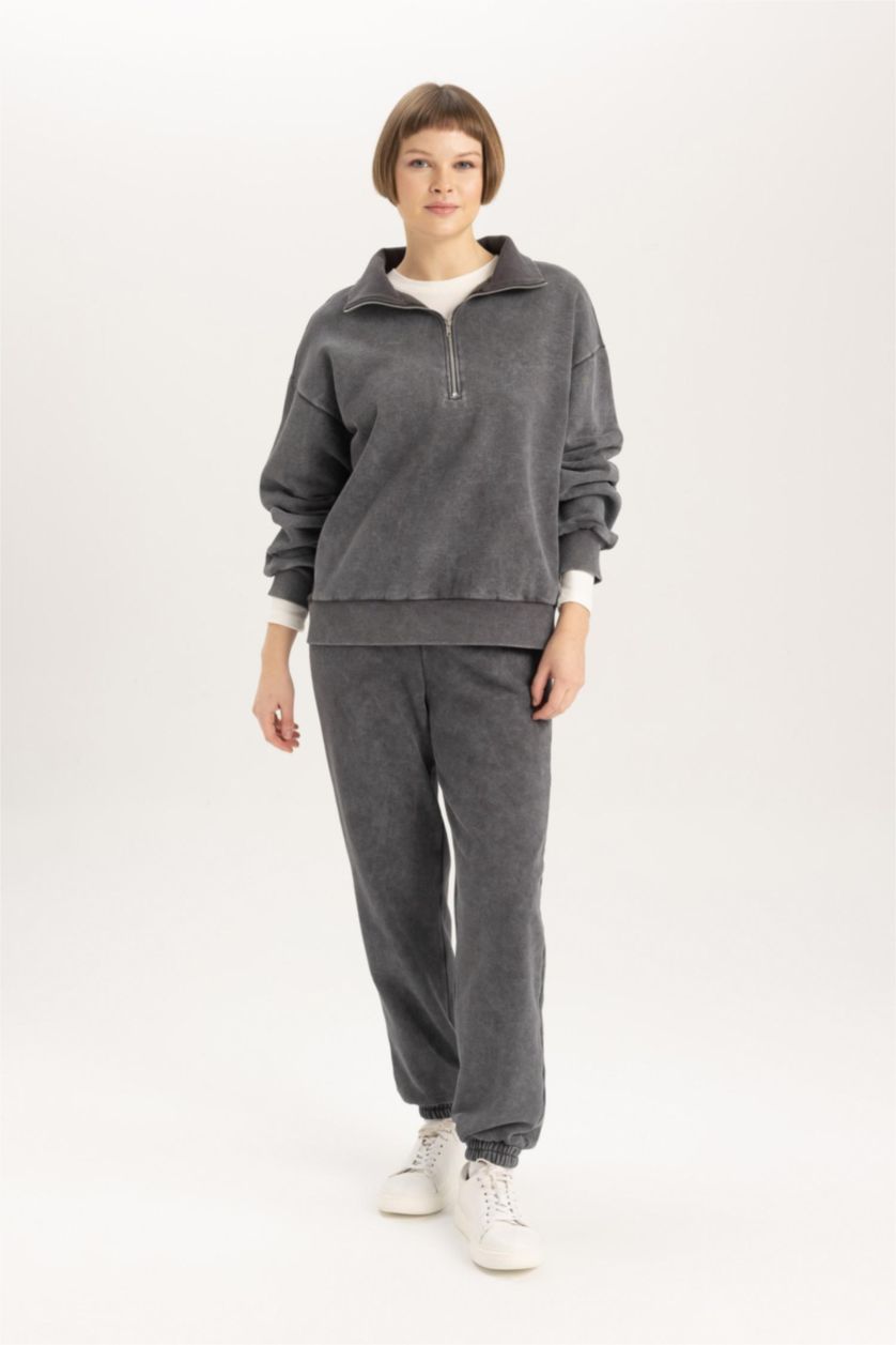 WOMAN Anthracite Thick Jogger Sweatpants