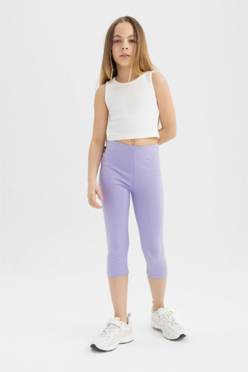 GIRLS & TEENS Lilac Girl 2 piece Capri Length Leggings