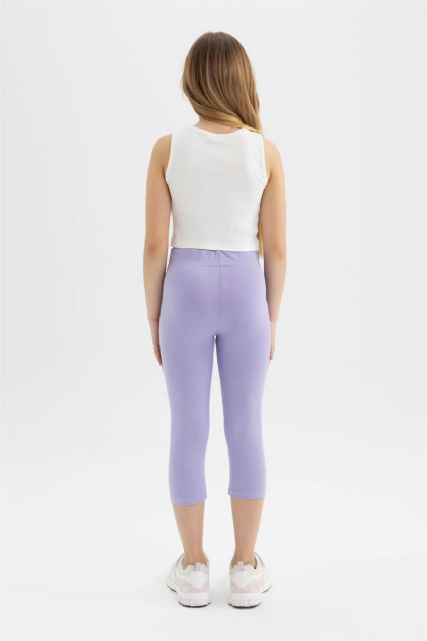 GIRLS & TEENS Lilac Girl 2 piece Capri Length Leggings
