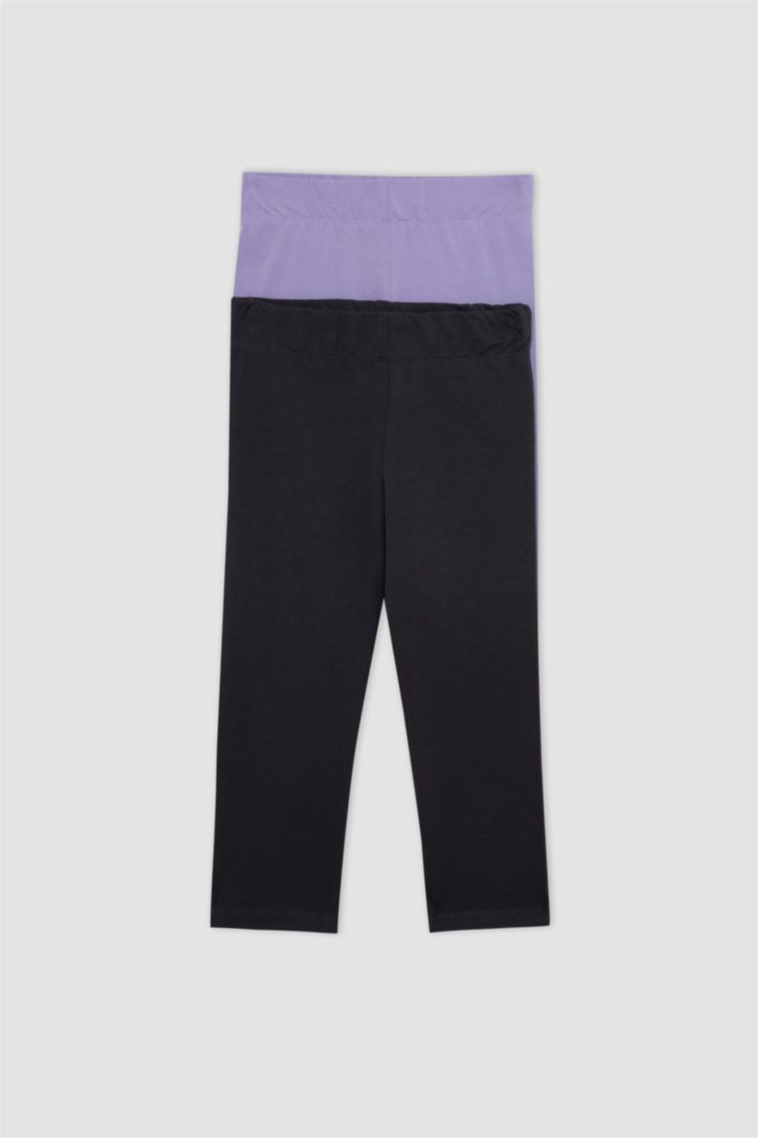 GIRLS & TEENS Lilac Girl 2 piece Capri Length Leggings