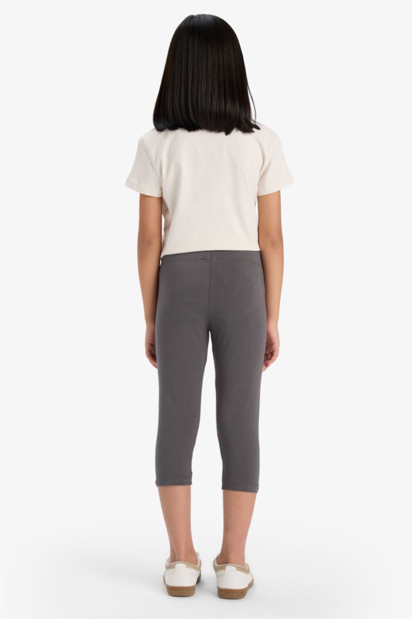 Kız Çocuk - Genç Kız Lila Midi 2'li Tayt Kız Çocuk