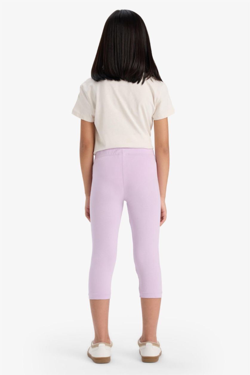 Kız Çocuk - Genç Kız Lila Midi 2'li Tayt Kız Çocuk