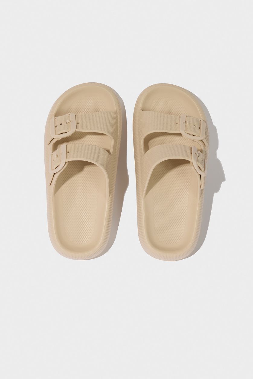 أولاد بيج شبشب ولادي بكعب سميك بشريط مزدوج