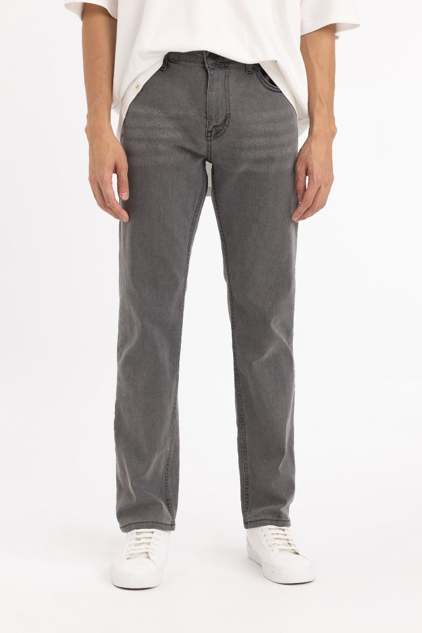 رجال أنثرا بنطرون جينز سيرجيو قصة عادية بخصر عادي