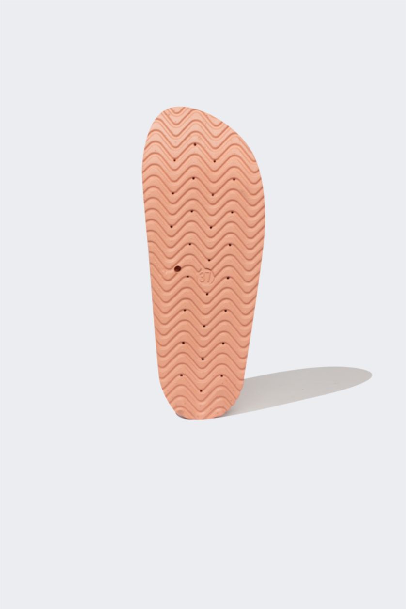 نساء زهري شبشب نسائي بكعب عالي بشريط مزدوج