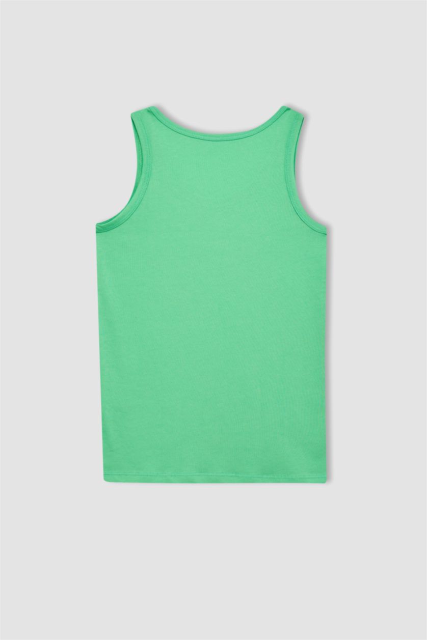 BOYS & TEENS Green Boy 2 piece Regular Fit Tank Top