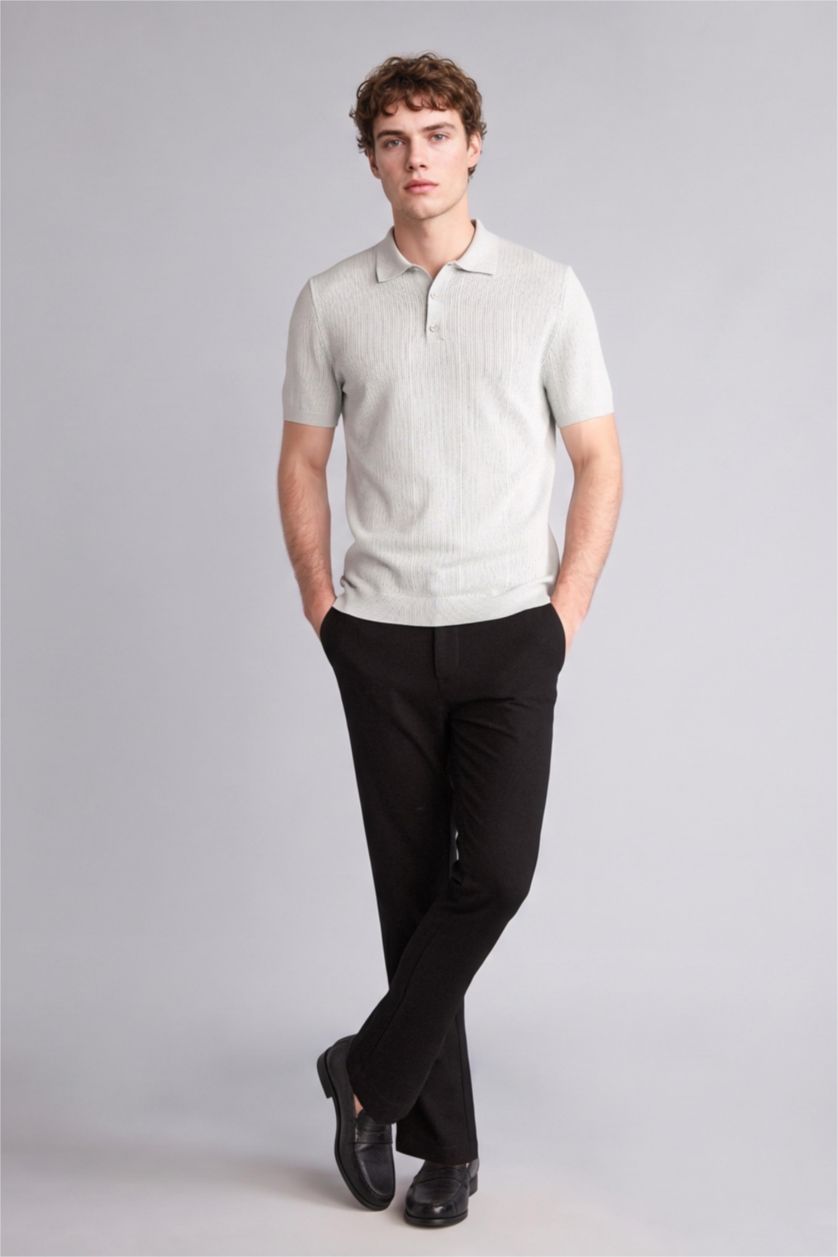 MAN Black Tailored Fit Trousers