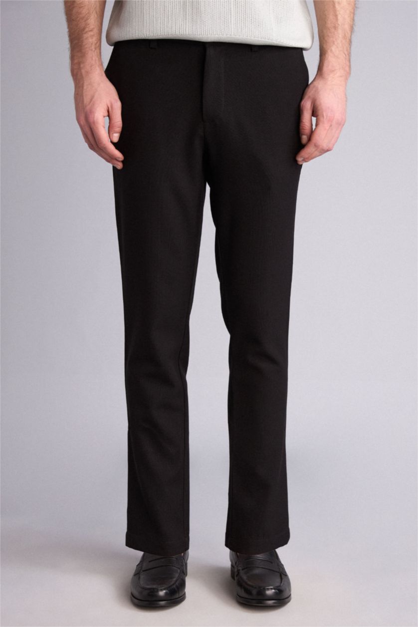 MAN Black Tailored Fit Trousers