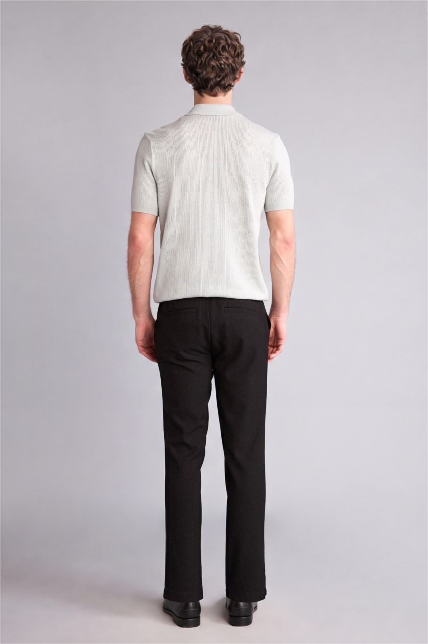 MAN Black Tailored Fit Trousers