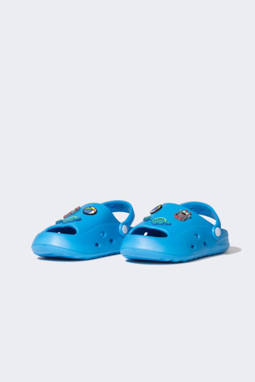 Erkek Çocuk - Genç Erkek Lacivert Erkek Çocuk Tek Bantlı Yüksek Taban Eva Terlik