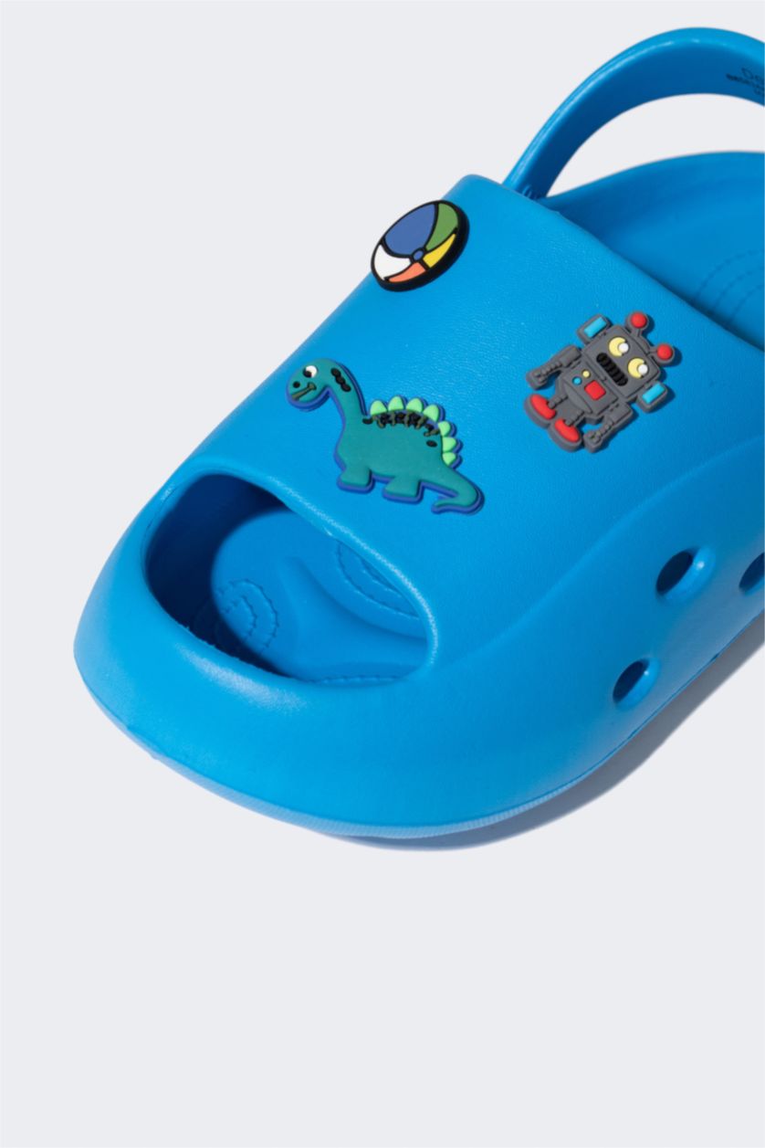 Erkek Çocuk - Genç Erkek Lacivert Erkek Çocuk Tek Bantlı Yüksek Taban Eva Terlik