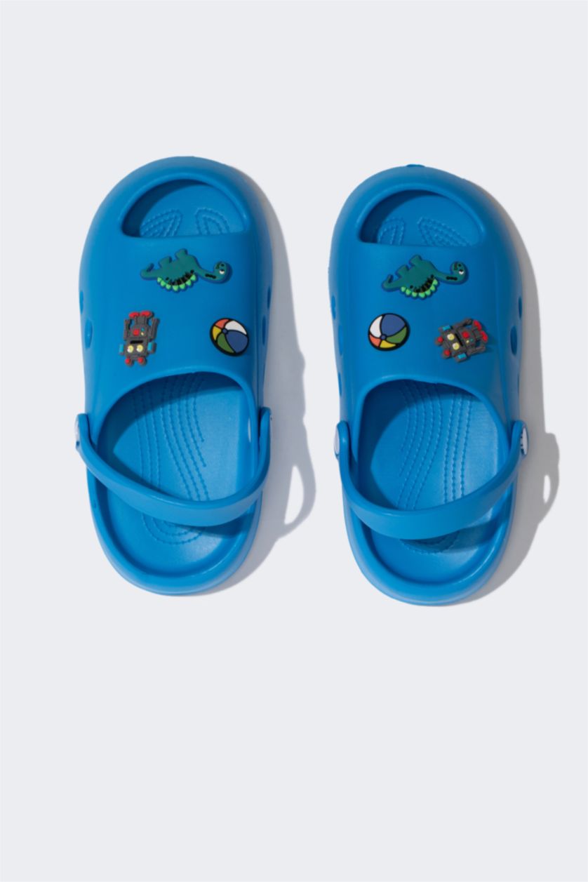 Erkek Çocuk - Genç Erkek Lacivert Erkek Çocuk Tek Bantlı Yüksek Taban Eva Terlik