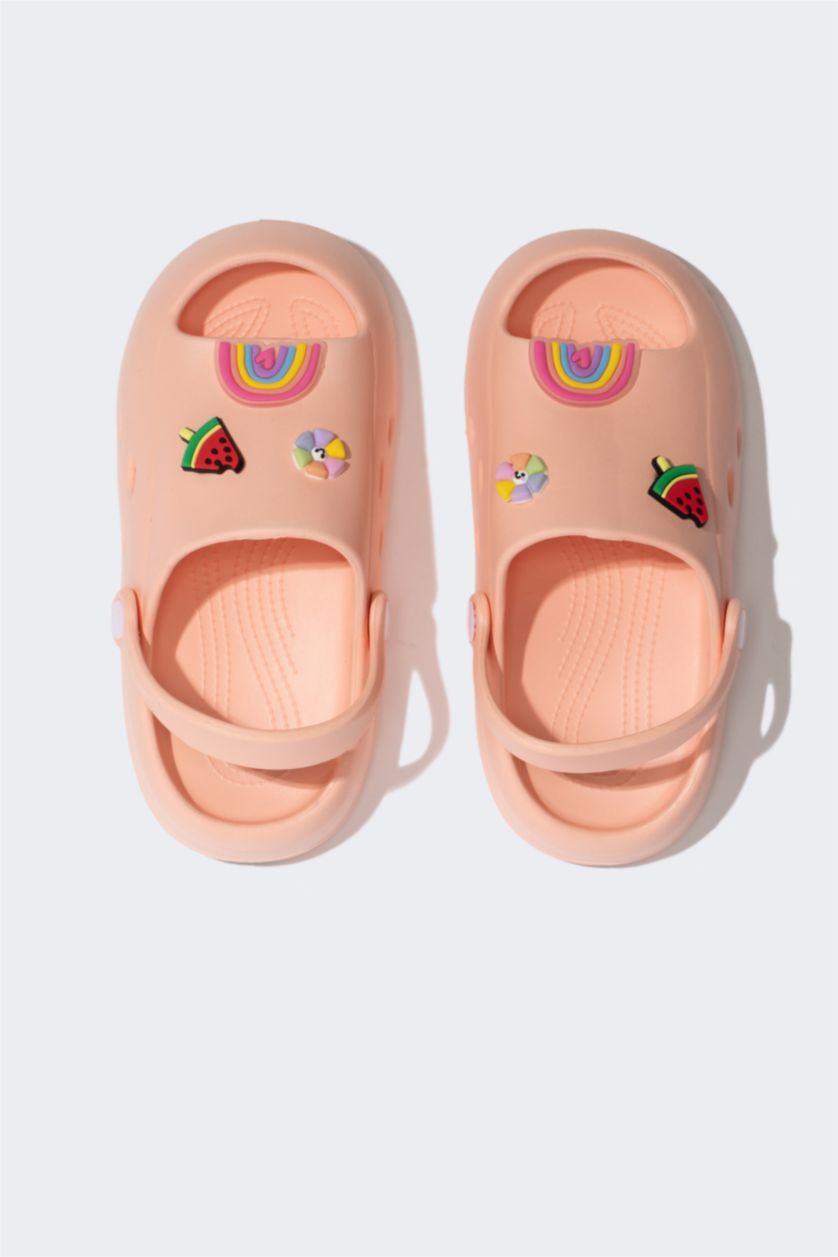 Girls & Teens Peach شبشب بناتي بكعب عالي